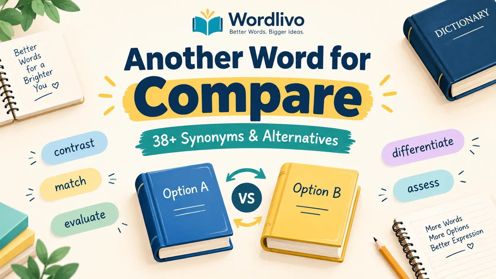 another word for compare
